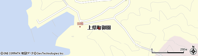 長崎県対馬市上県町御園周辺の地図