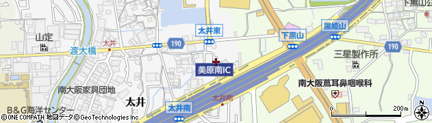 大阪府堺市美原区太井601周辺の地図