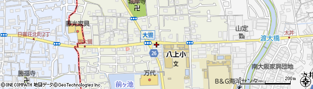 大阪府堺市美原区大饗140周辺の地図