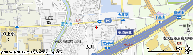 大阪府堺市美原区太井440周辺の地図