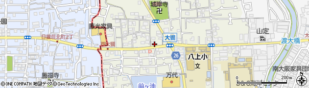大阪府堺市美原区大饗150-5周辺の地図
