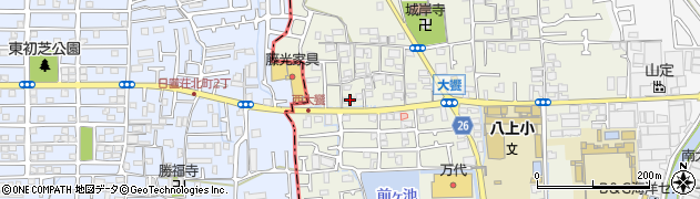 大阪府堺市美原区大饗345周辺の地図
