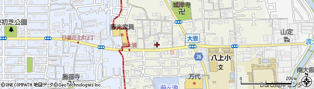大阪府堺市美原区大饗338周辺の地図