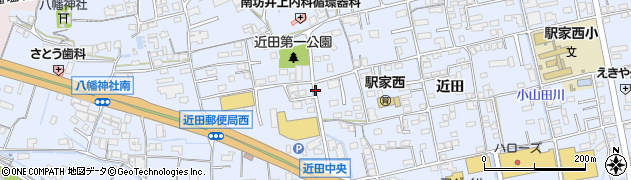 広島県福山市駅家町（近田）周辺の地図