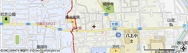 大阪府堺市美原区大饗338-2周辺の地図