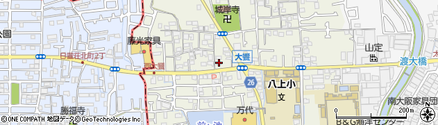 大阪府堺市美原区大饗150周辺の地図