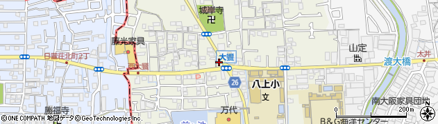 大阪府堺市美原区大饗163周辺の地図