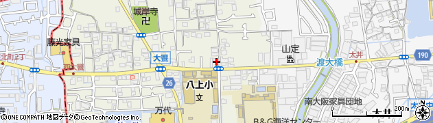 大阪府堺市美原区大饗172周辺の地図