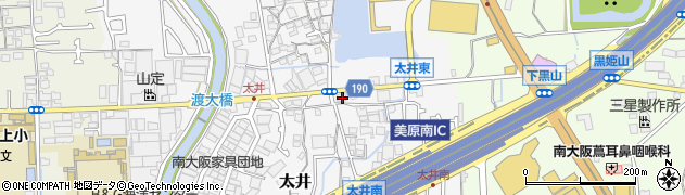 大阪府堺市美原区太井575周辺の地図