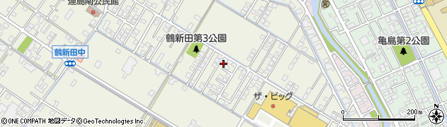 岡山県倉敷市連島町鶴新田1115-8周辺の地図
