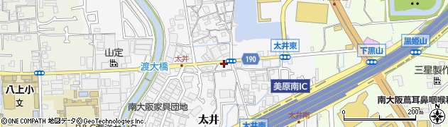 大阪府堺市美原区太井338周辺の地図
