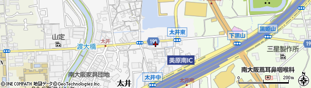 大阪府堺市美原区太井579周辺の地図