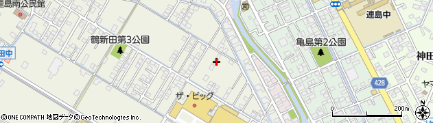 岡山県倉敷市連島町鶴新田1039周辺の地図