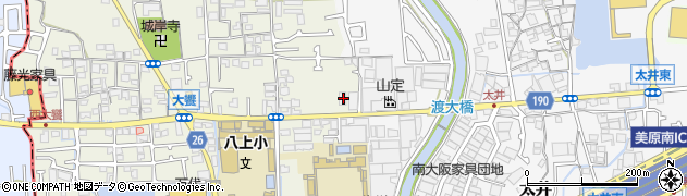 大阪府堺市美原区大饗94周辺の地図