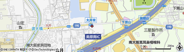 大阪府堺市美原区太井584周辺の地図