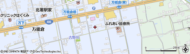 広島県福山市駅家町万能倉291周辺の地図