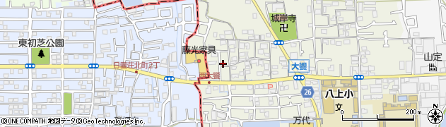 大阪府堺市美原区大饗347周辺の地図