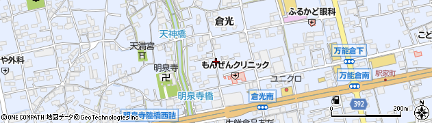 広島県福山市駅家町倉光周辺の地図