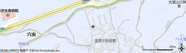 奈良県香芝市穴虫1857-71周辺の地図