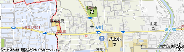 大阪府堺市美原区大饗158周辺の地図