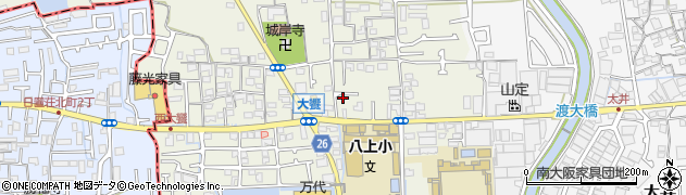 大阪府堺市美原区大饗169周辺の地図