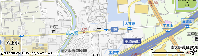 大阪府堺市美原区太井339周辺の地図
