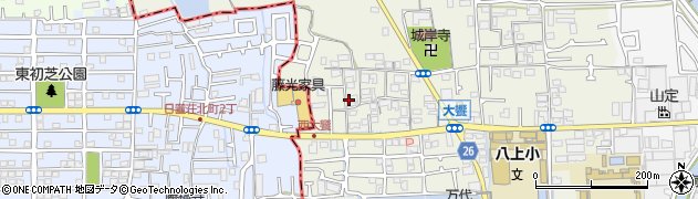 大阪府堺市美原区大饗344周辺の地図