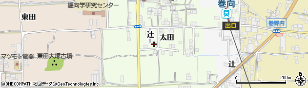 奈良県桜井市太田119周辺の地図
