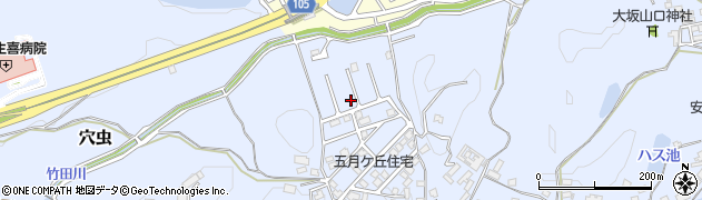 奈良県香芝市穴虫1857-67周辺の地図