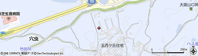 奈良県香芝市穴虫1857-48周辺の地図
