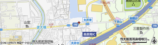 大阪府堺市美原区太井578周辺の地図