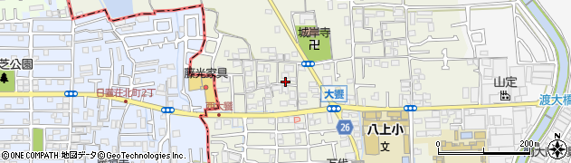 大阪府堺市美原区大饗329周辺の地図
