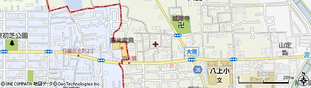 大阪府堺市美原区大饗336周辺の地図