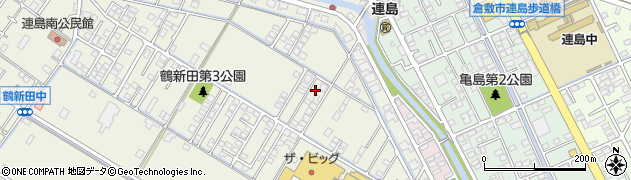 岡山県倉敷市連島町鶴新田1045-16周辺の地図