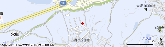 奈良県香芝市穴虫1857-14周辺の地図