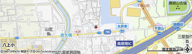 大阪府堺市美原区太井337周辺の地図