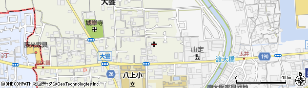 大阪府堺市美原区大饗87周辺の地図