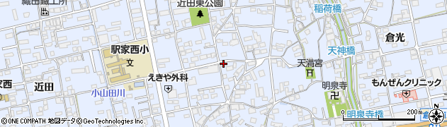広島県福山市駅家町倉光557周辺の地図