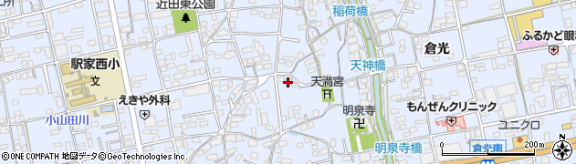 広島県福山市駅家町倉光592周辺の地図