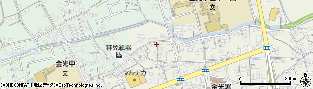 岡山県浅口市金光町占見新田581周辺の地図