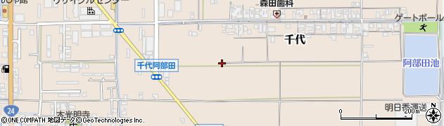 奈良県田原本町（磯城郡）千代周辺の地図