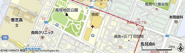 大阪うどん きらく 真美ケ丘店周辺の地図