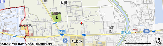 大阪府堺市美原区大饗194周辺の地図