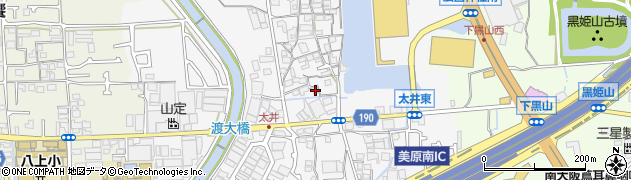 大阪府堺市美原区太井283周辺の地図
