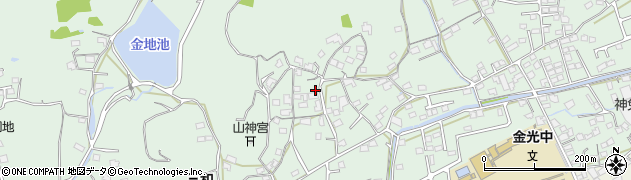 岡山県浅口市金光町占見周辺の地図