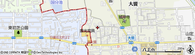 大阪府堺市美原区大饗379周辺の地図