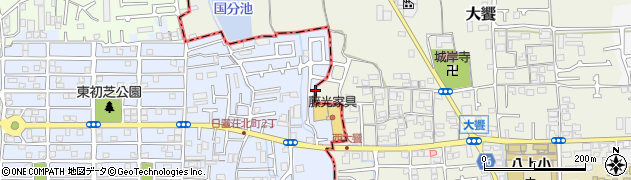 日置荘北町ひめばち公園周辺の地図