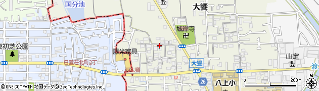 大阪府堺市美原区大饗320周辺の地図