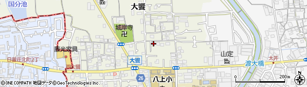 大阪府堺市美原区大饗184周辺の地図