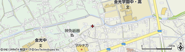 岡山県浅口市金光町占見新田610周辺の地図